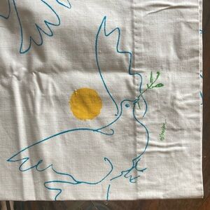 Vintage custom Pablo Picasso dove print cotton pillow case covers set of two